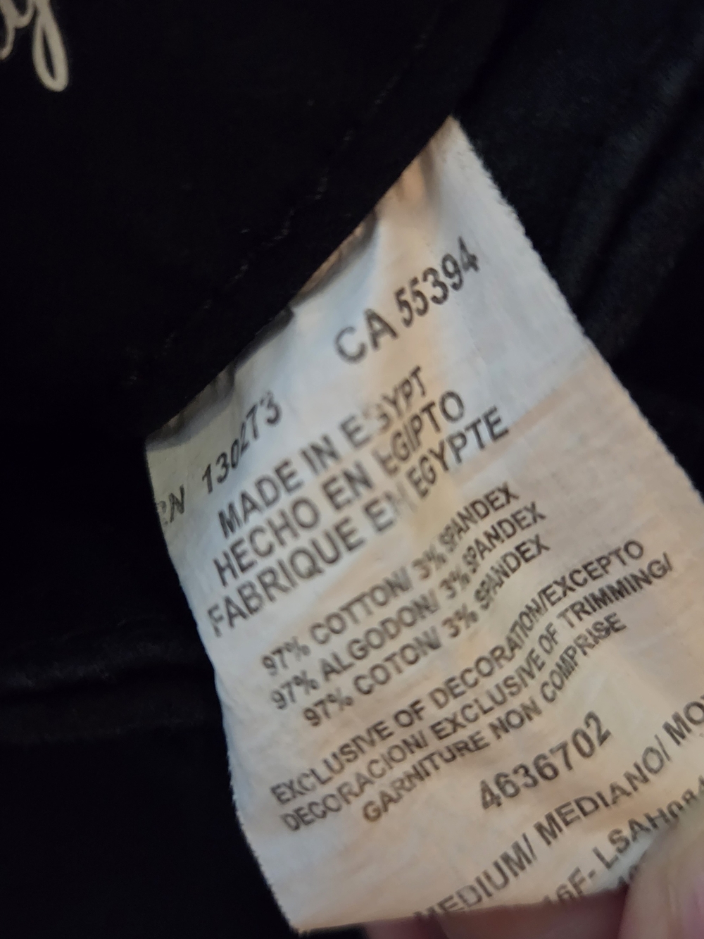 Lee Modern Series Black Top with Branded Neck Label